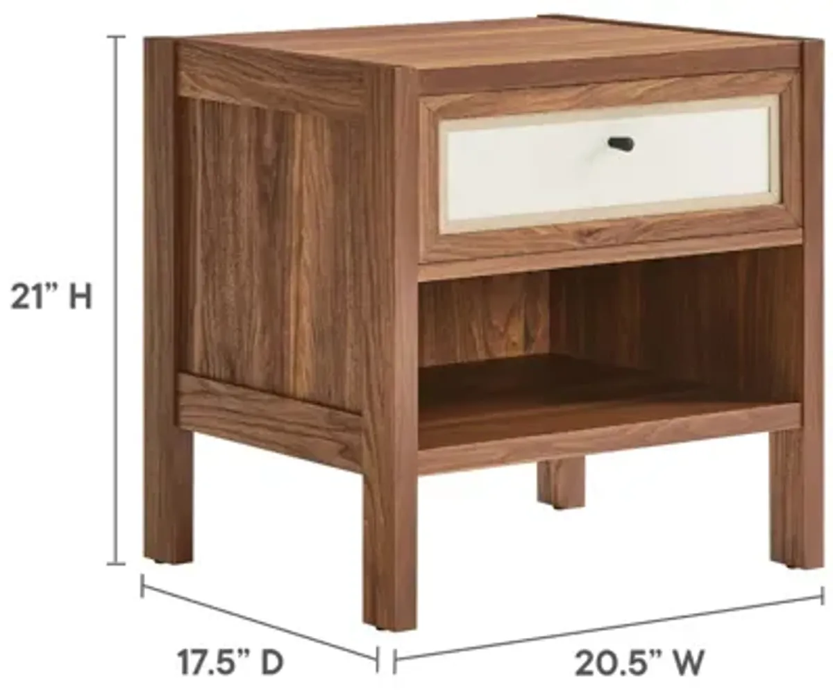 Capri Wood Grain Nightstand