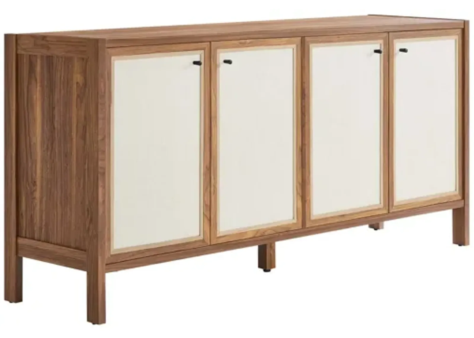 Capri 65" Wood Grain Sideboard Storage Cabinet