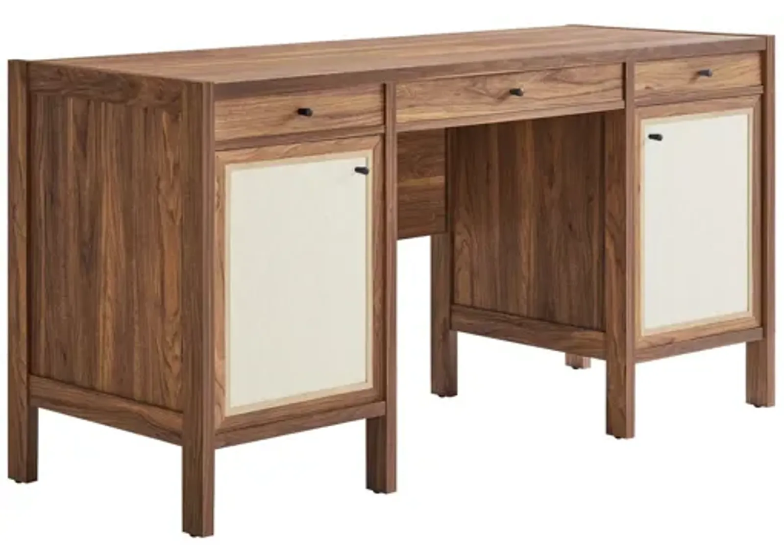 Capri 58" Wood Grain Office Desk