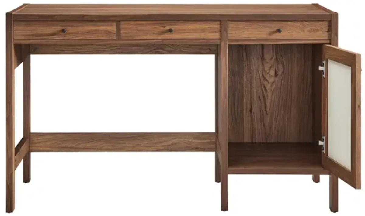 Capri 49" Wood Grain Office Desk