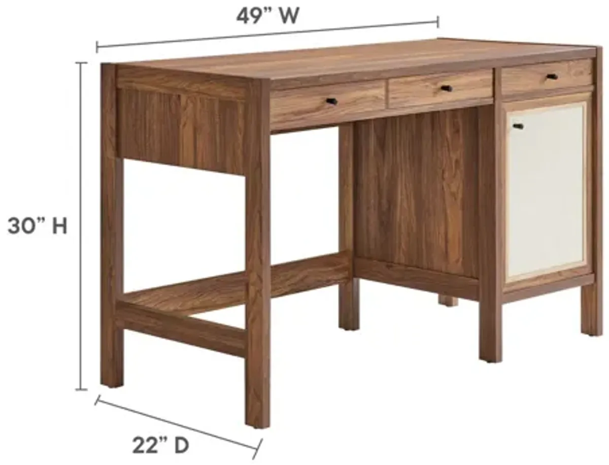 Capri 49" Wood Grain Office Desk