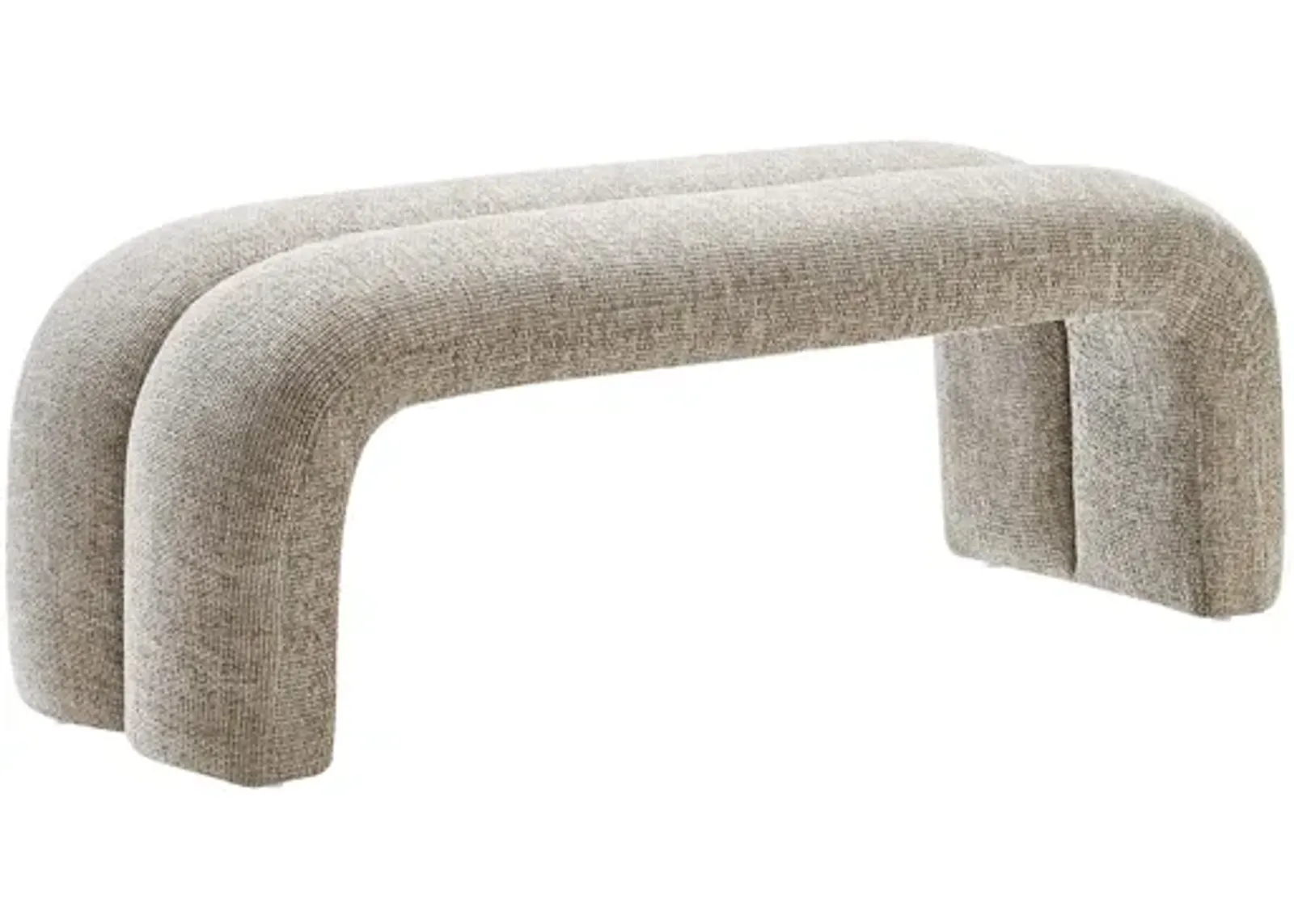 Dax 50.5" Chenille Upholstered Accent Bench