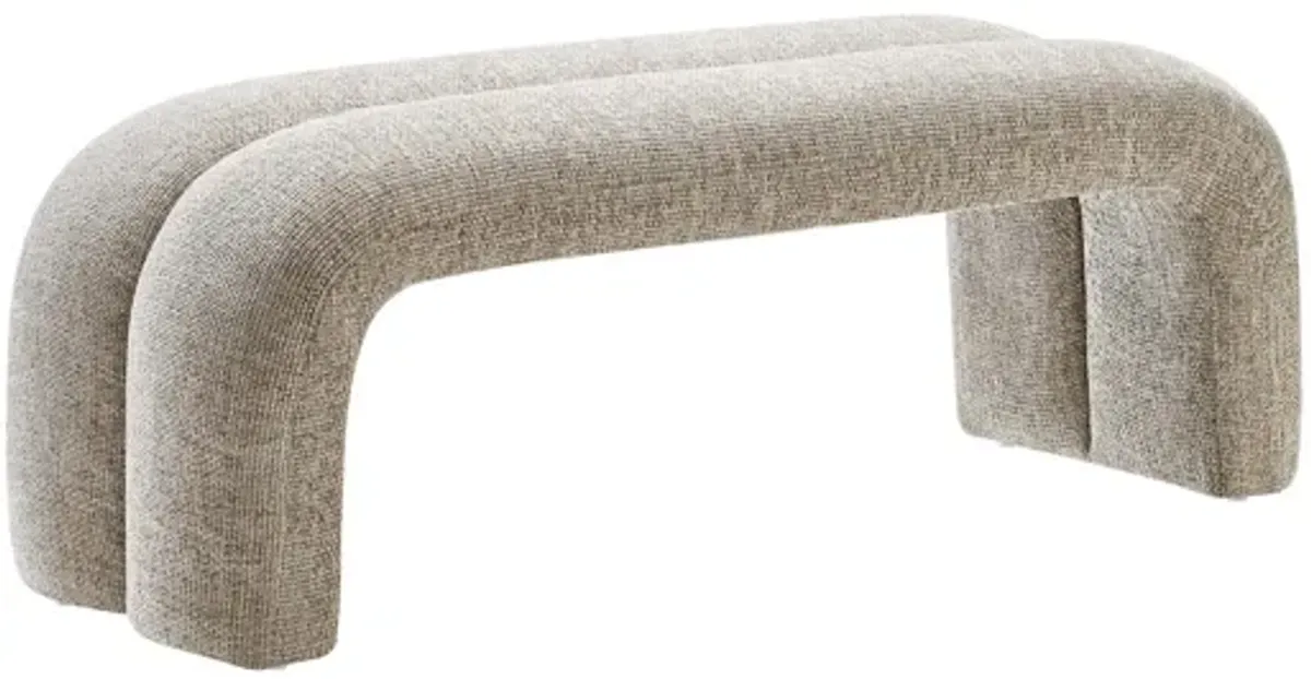 Dax 50.5" Chenille Upholstered Accent Bench