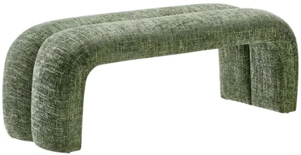 Dax 50.5" Chenille Upholstered Accent Bench