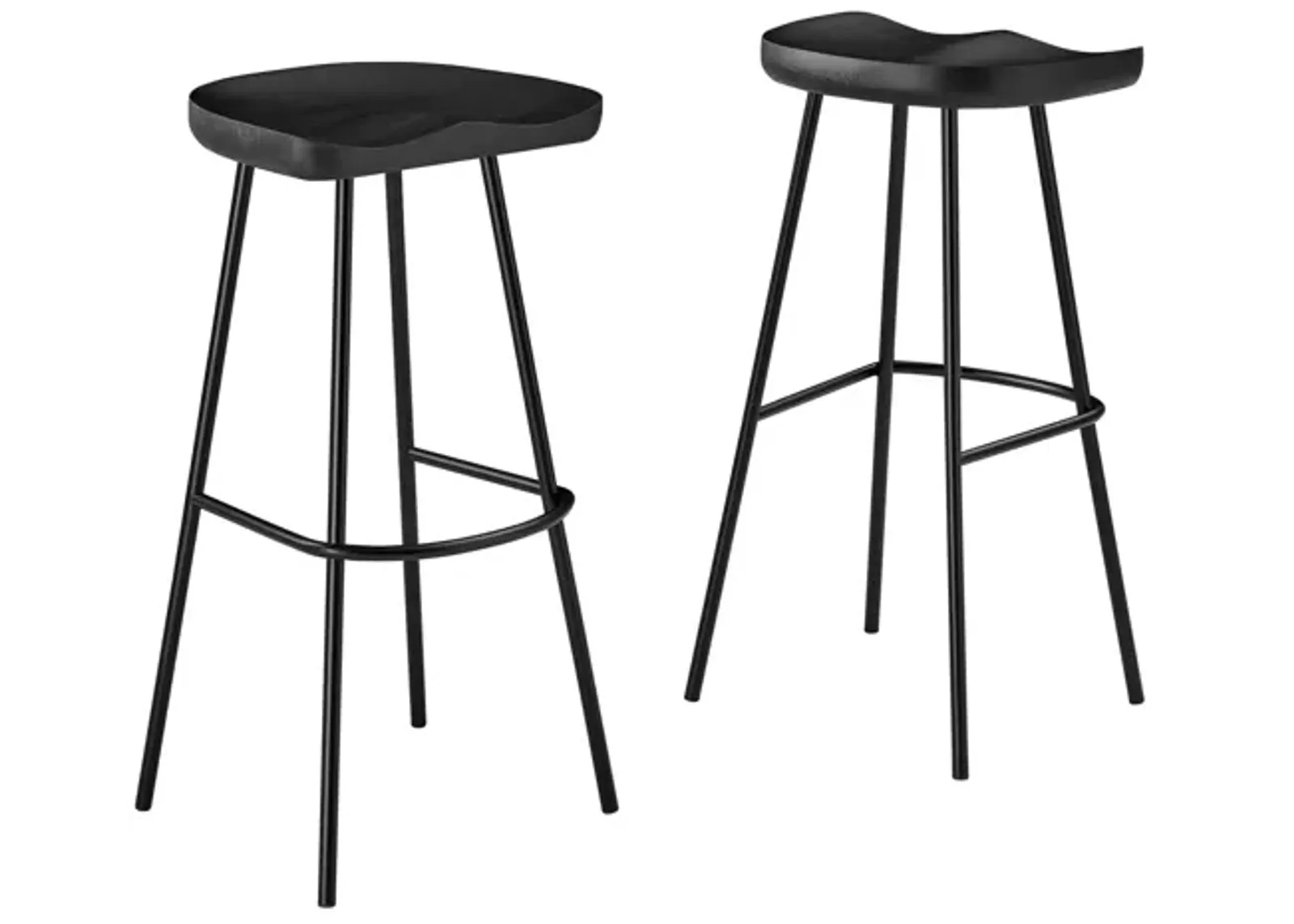 Concord Backless Wood Bar Stools Set of 2