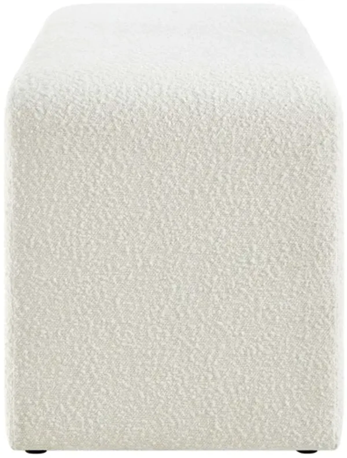 Simba Boucle Fabric Waterfall Long Bench