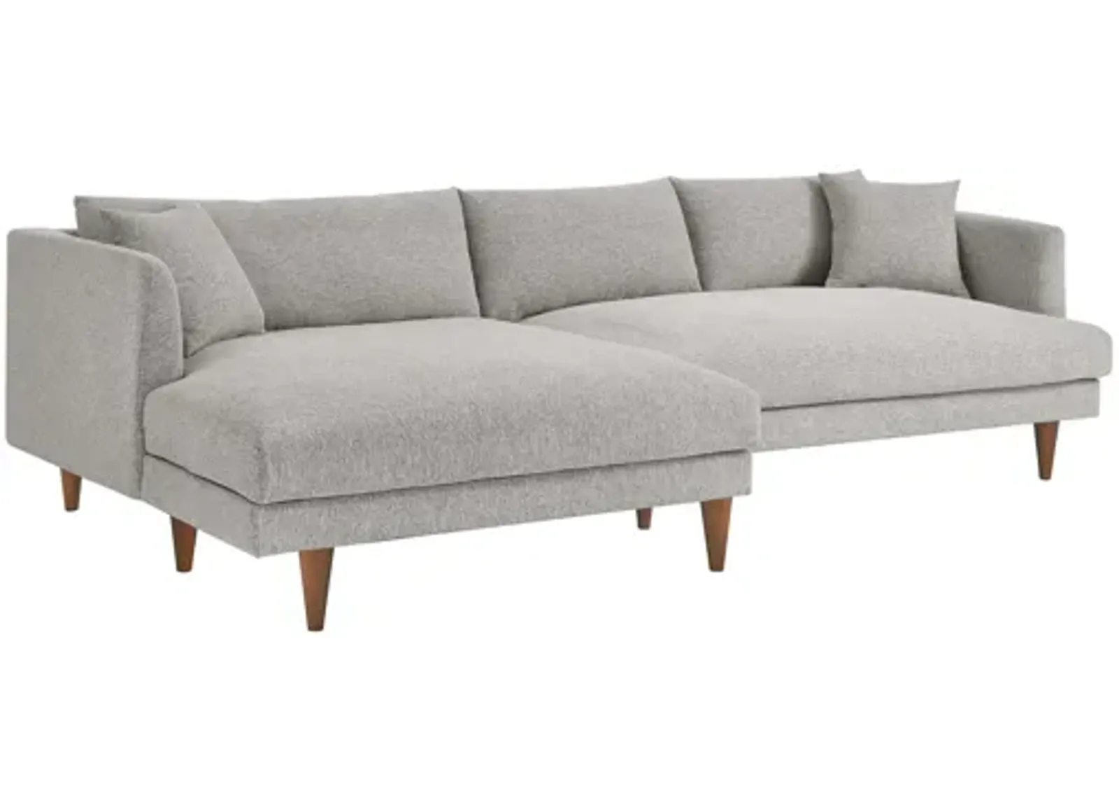 Zoya Left-Facing Down Filled Overstuffed Sectional Sofa