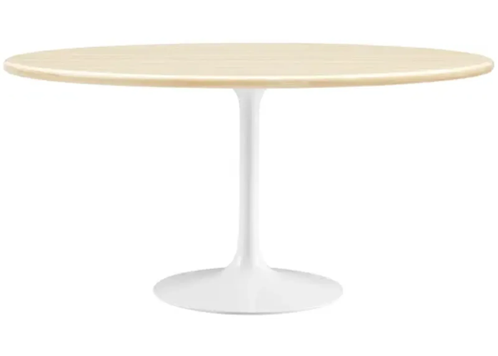 Lippa 60" Oval Artificial Travertine Dining Table