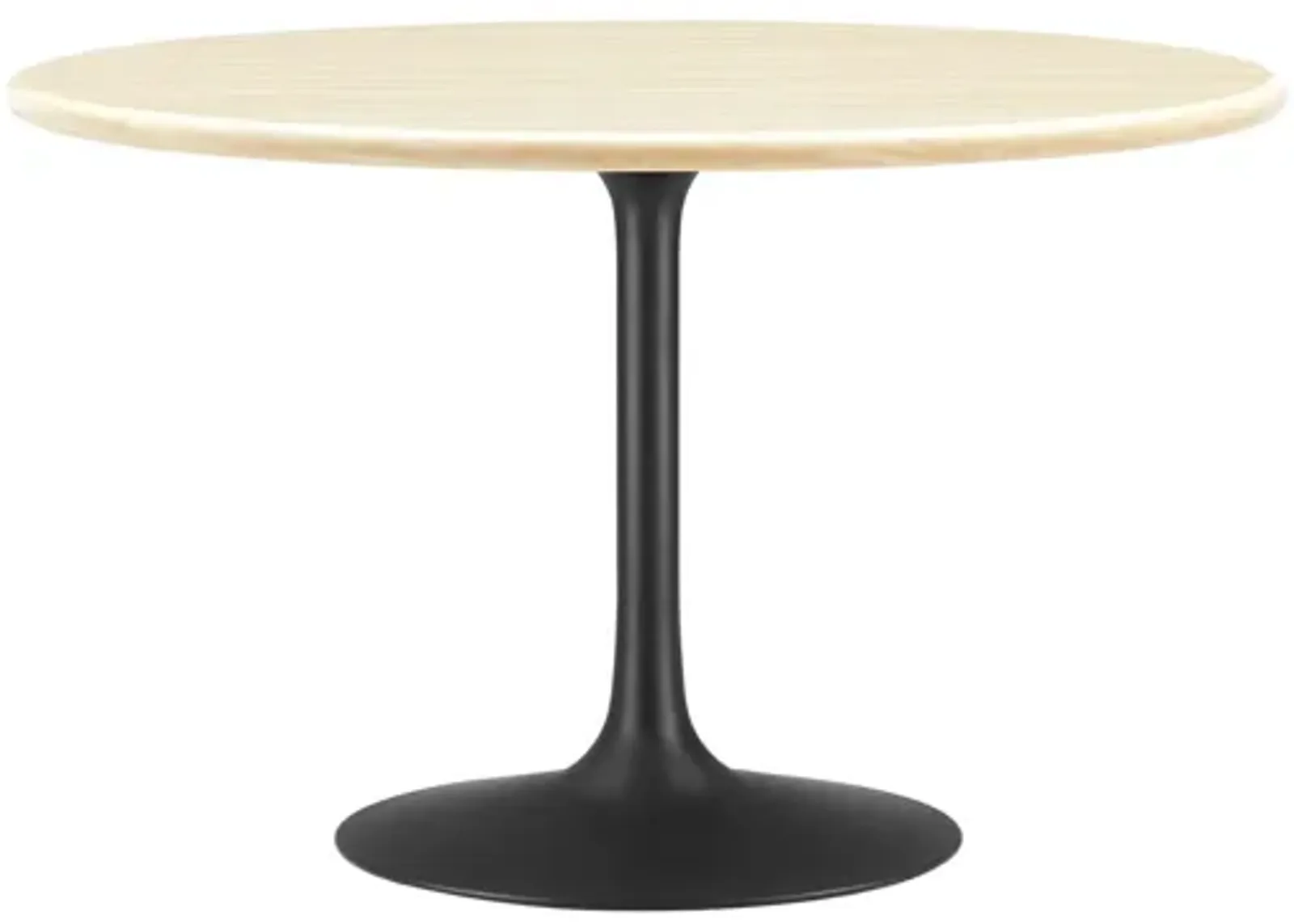 Lippa 48" Round Artificial Travertine Dining Table