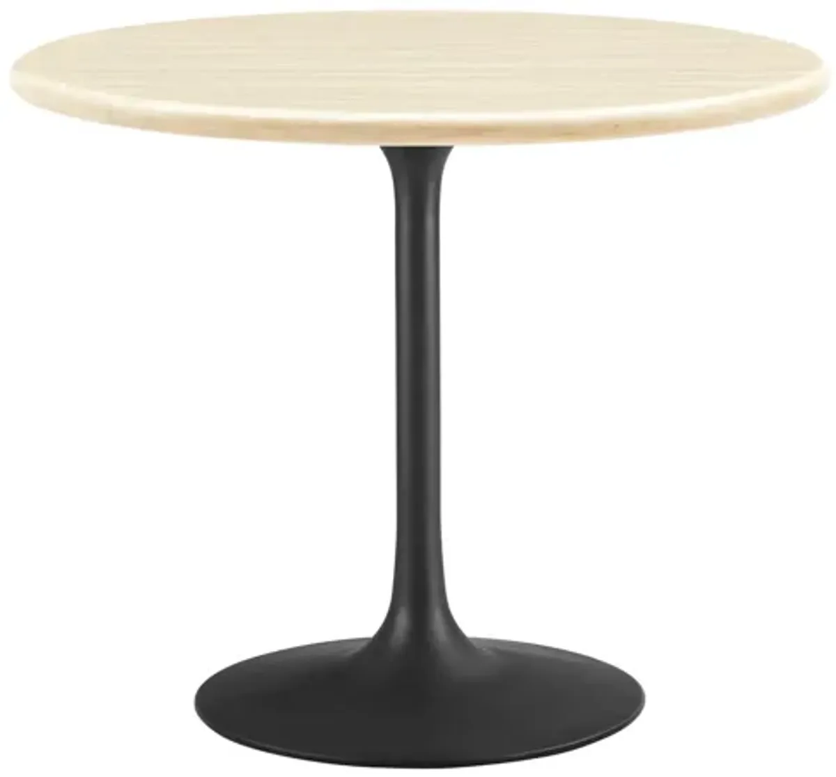 Lippa 36" Round Artificial Travertine Dining Table