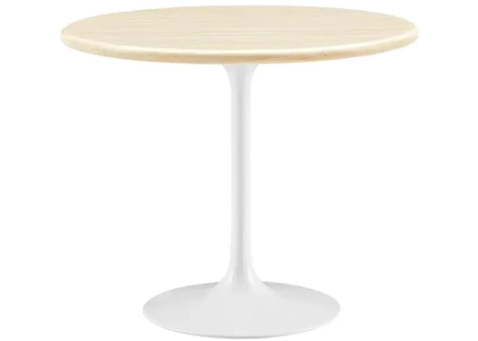 Lippa 36" Round Artificial Travertine Dining Table