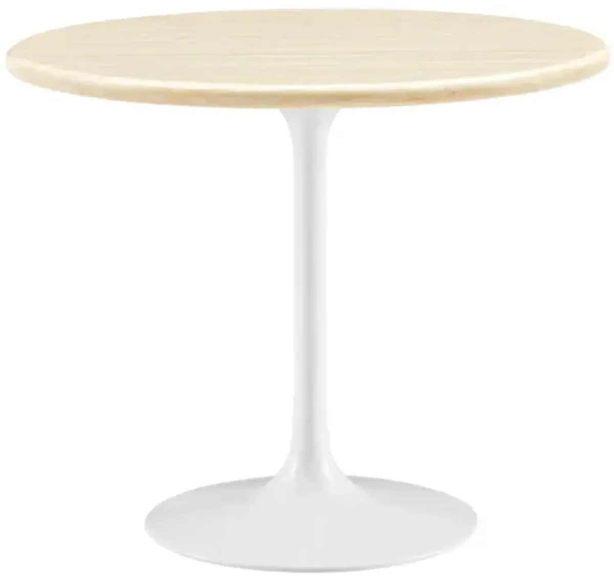 Lippa 36" Round Artificial Travertine Dining Table