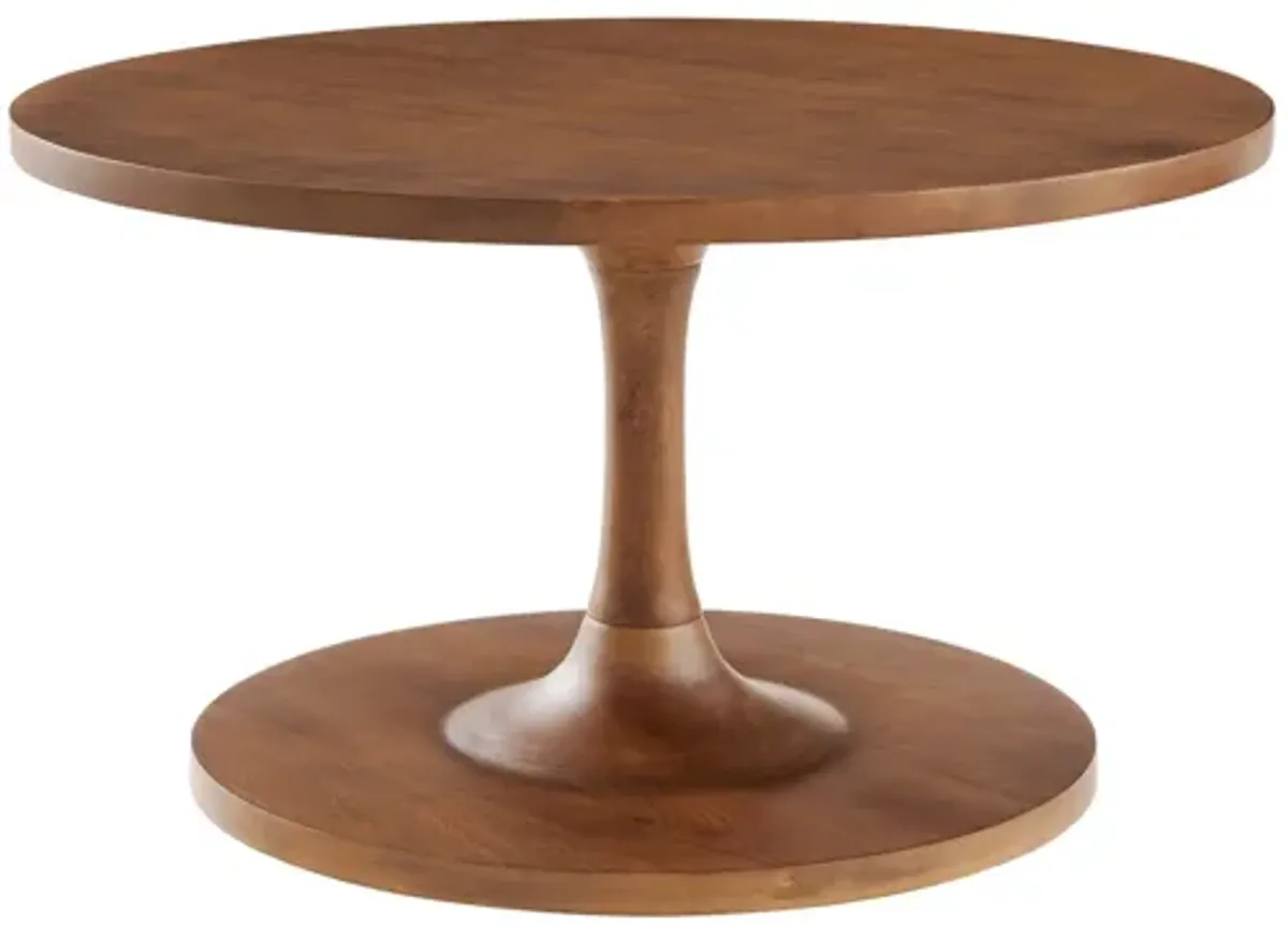 Lina Round Wood Coffee Table