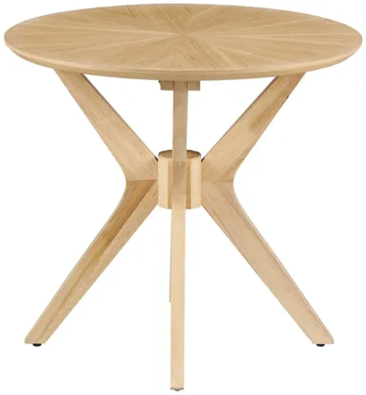 Crossroads 24" Round Wood Side Table