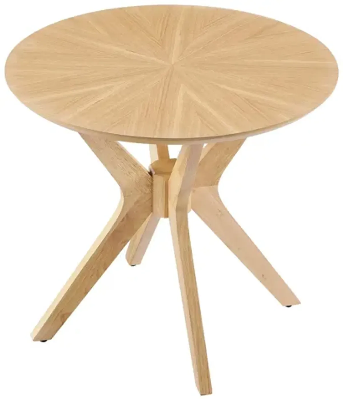 Crossroads 24" Round Wood Side Table