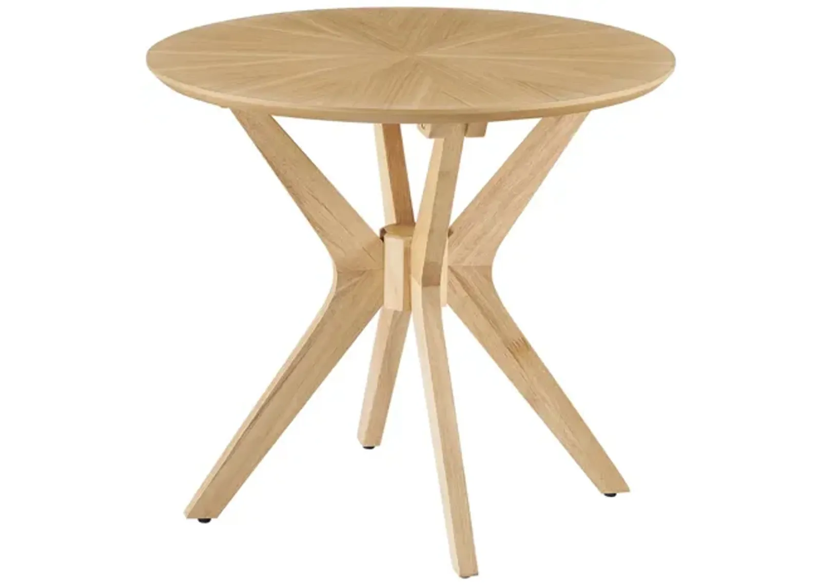 Crossroads 24" Round Wood Side Table