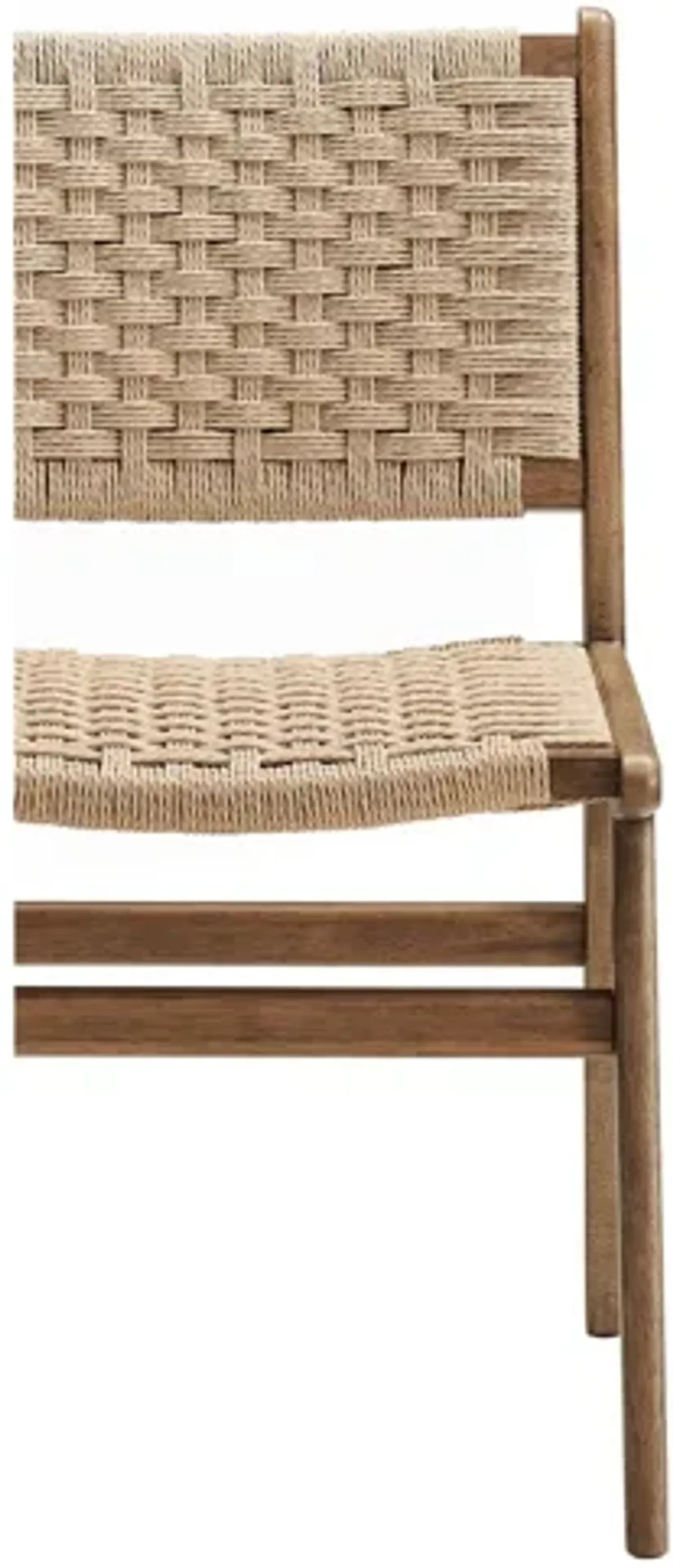 Saoirse Woven Rope Wood Dining Side Chair Set of 2