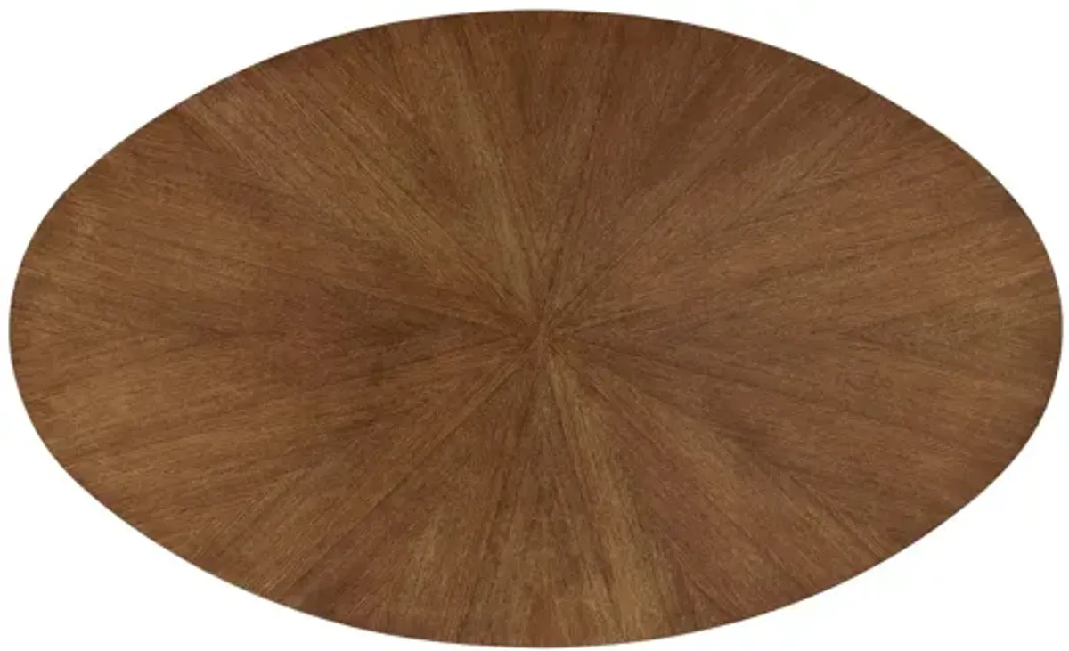 Crossroads 71" Oval Wood Dining Table