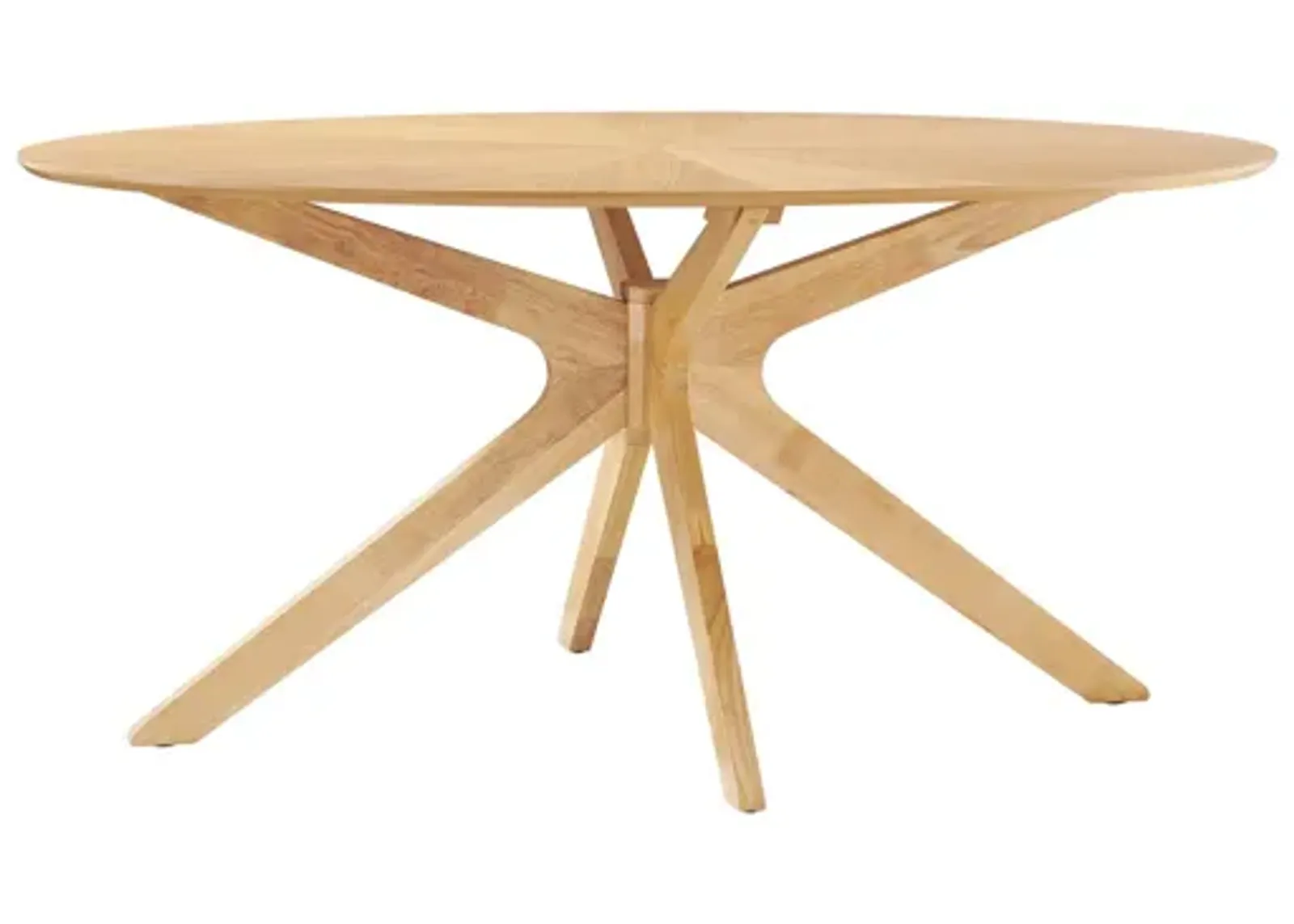 Crossroads 63" Oval Wood Dining Table