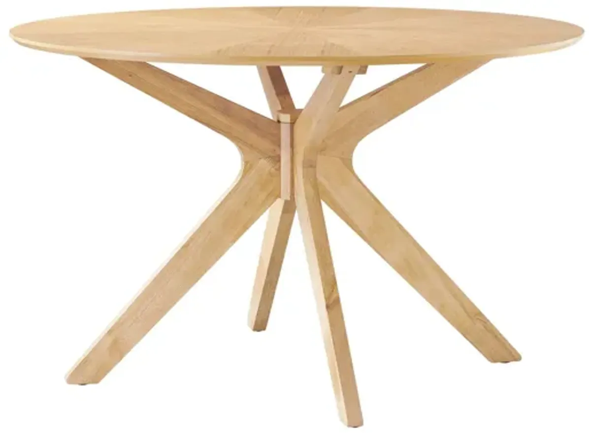 Crossroads 47" Round Wood Dining Table