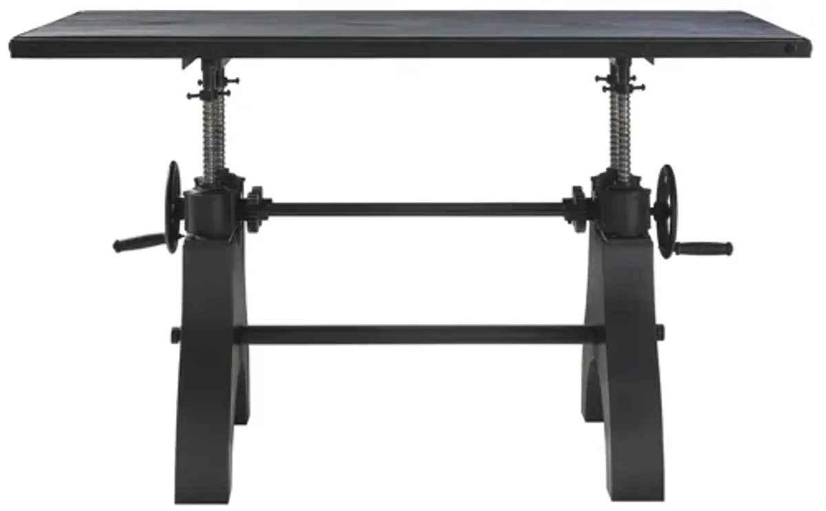 Genuine 60" Crank Adjustable Height Dining Table and Computer Desk