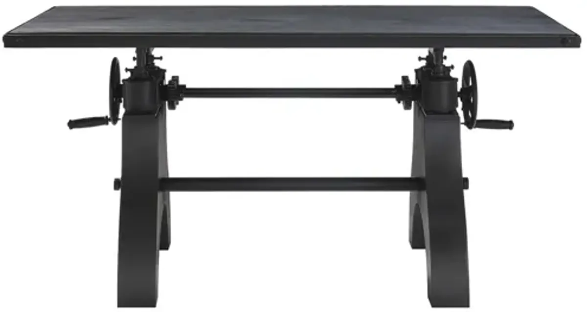 Genuine 60" Crank Adjustable Height Dining Table and Computer Desk