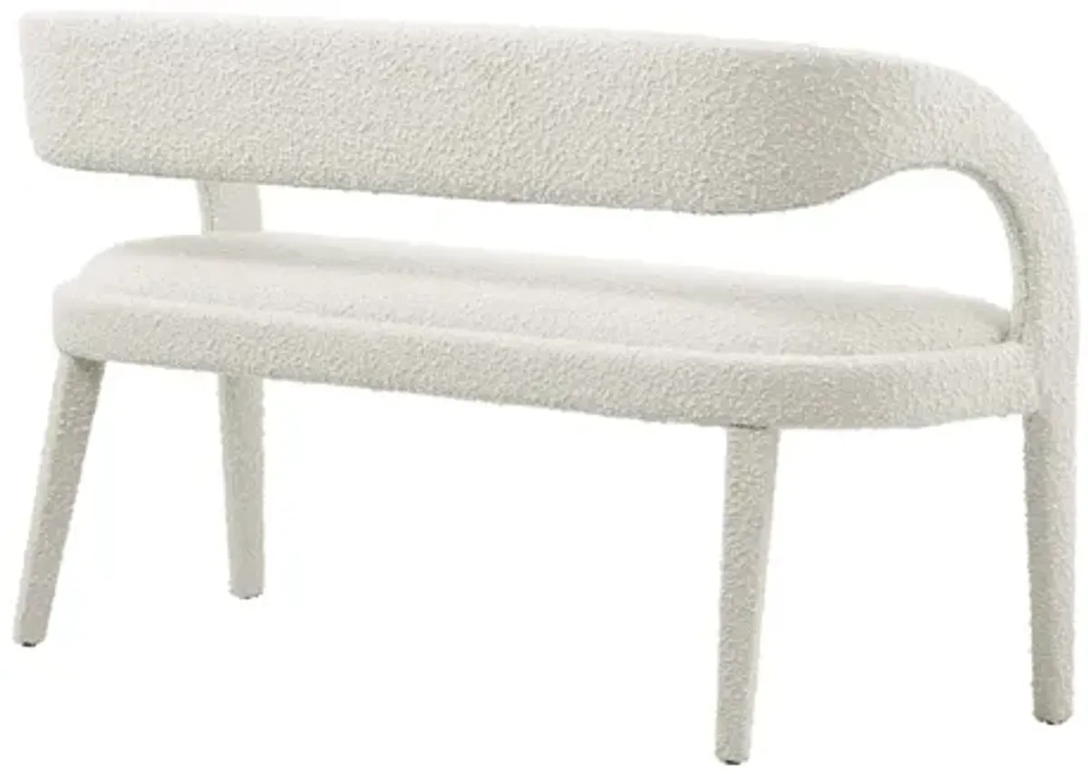 Pinnacle Boucle Fabric Accent Bench by Modway