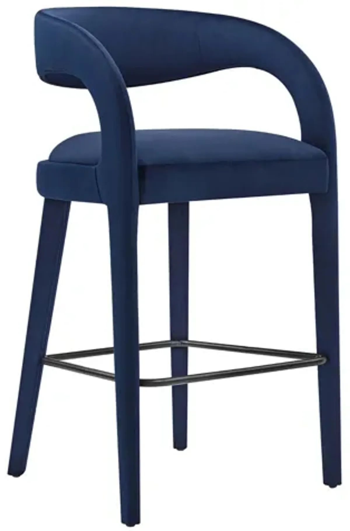 Pinnacle Performance Velvet Bar Stool Set of 2