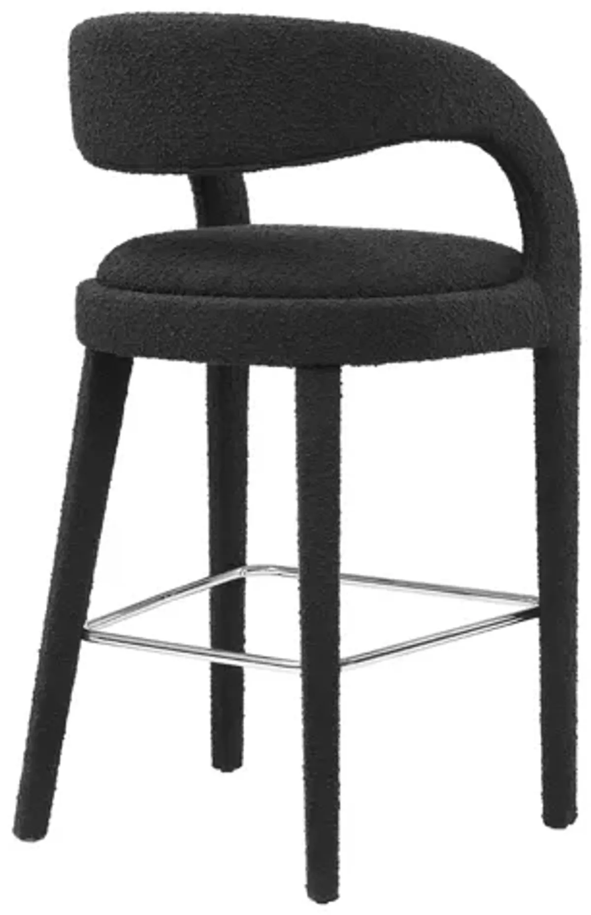 Pinnacle Boucle Upholstered Bar Stool Set of 2