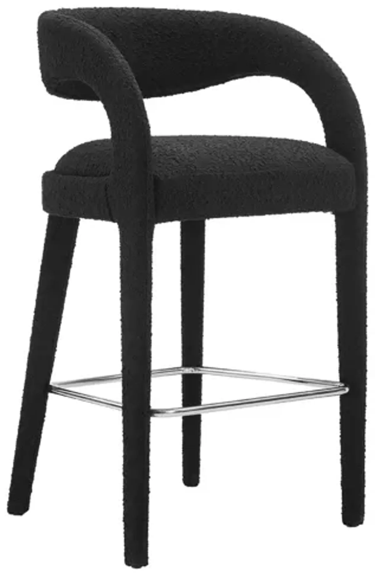 Pinnacle Boucle Upholstered Bar Stool Set of 2