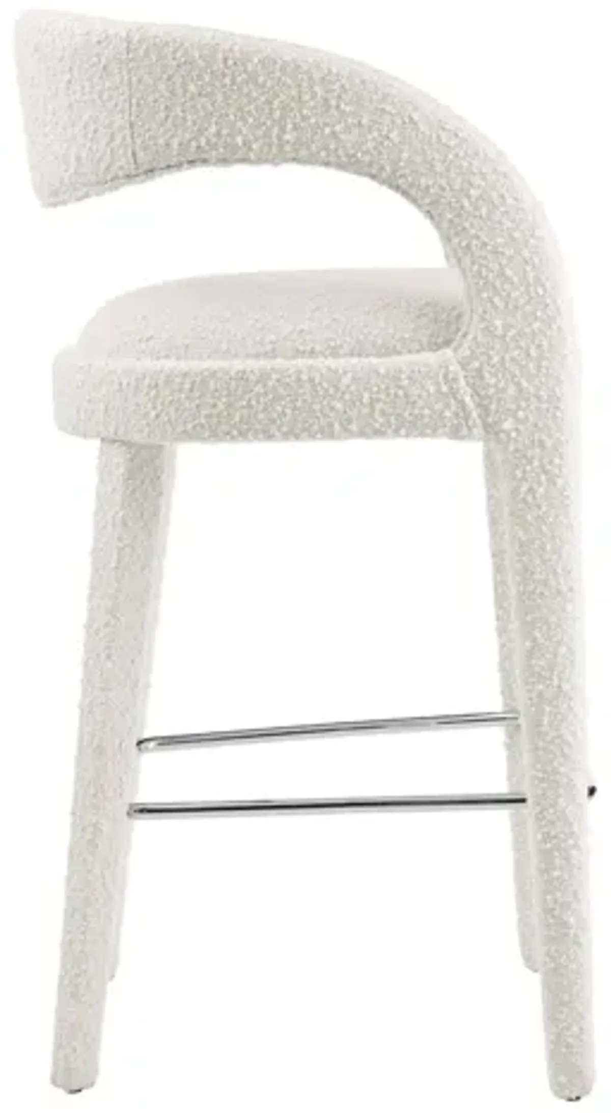 Pinnacle Boucle Upholstered Bar Stool Set of 2