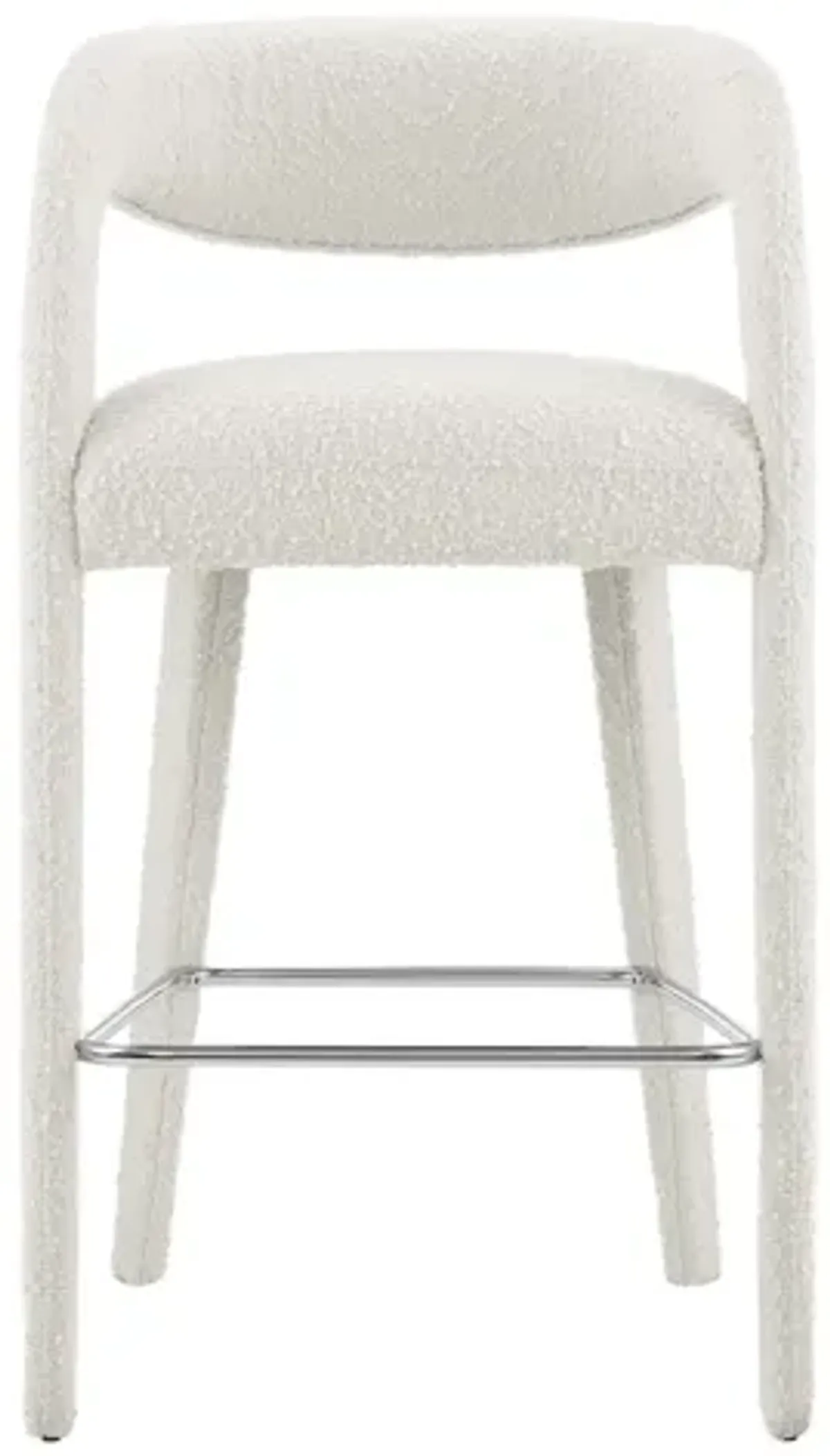 Pinnacle Boucle Upholstered Bar Stool Set of 2