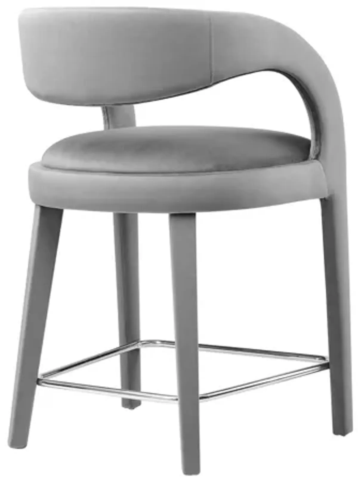 Pinnacle Performance Velvet Counter Stool Set of 2