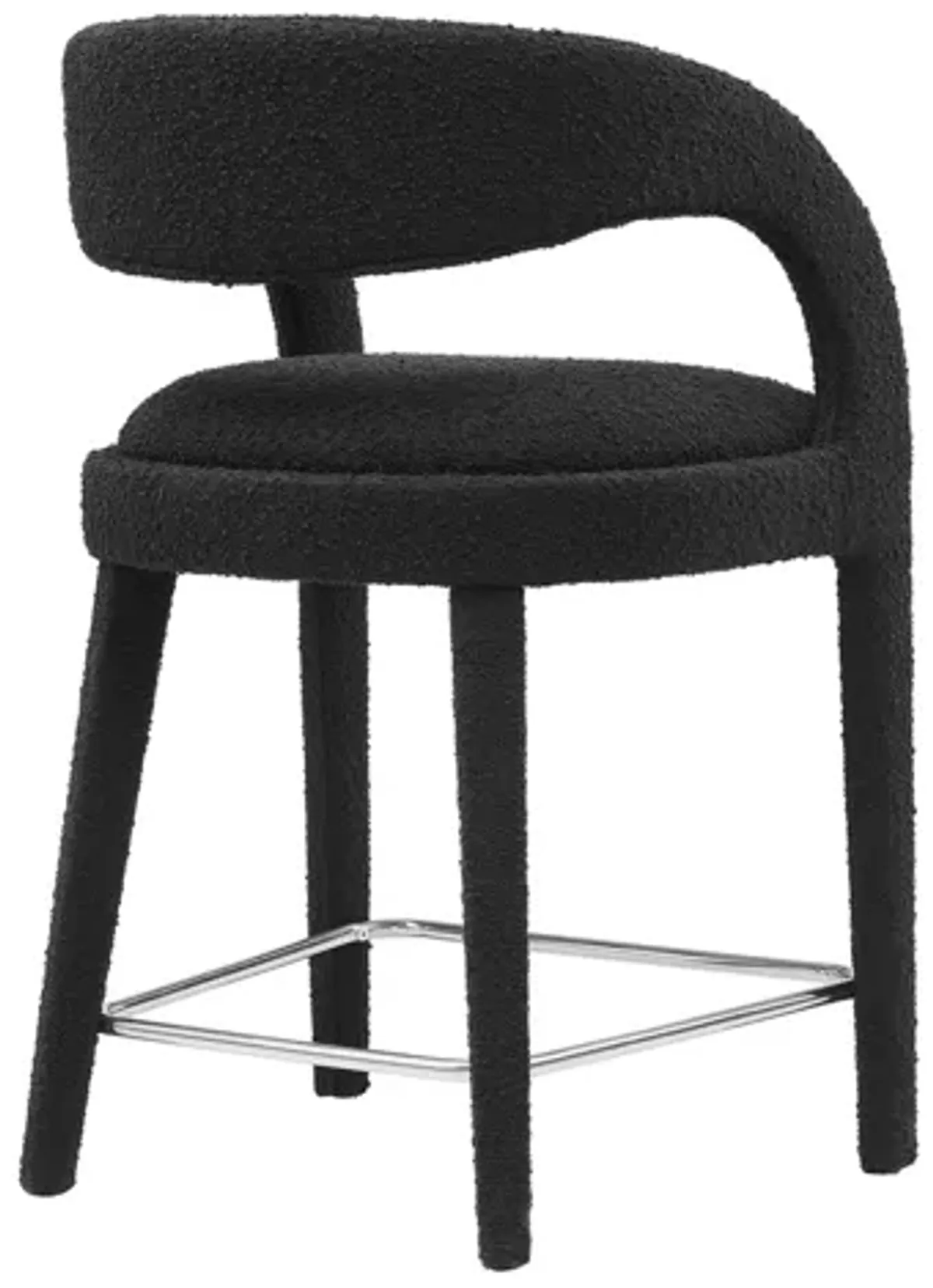 Pinnacle Boucle Upholstered Counter Stool Set of 2