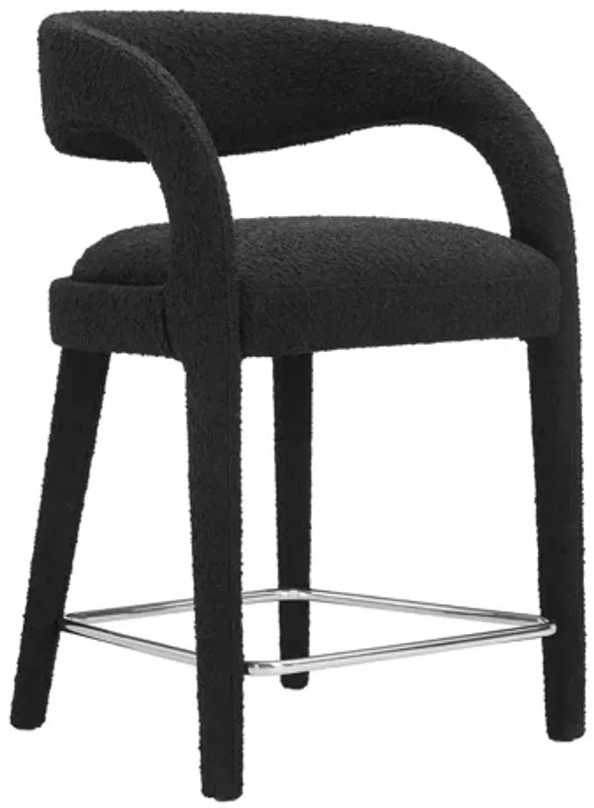 Pinnacle Boucle Upholstered Counter Stool Set of 2