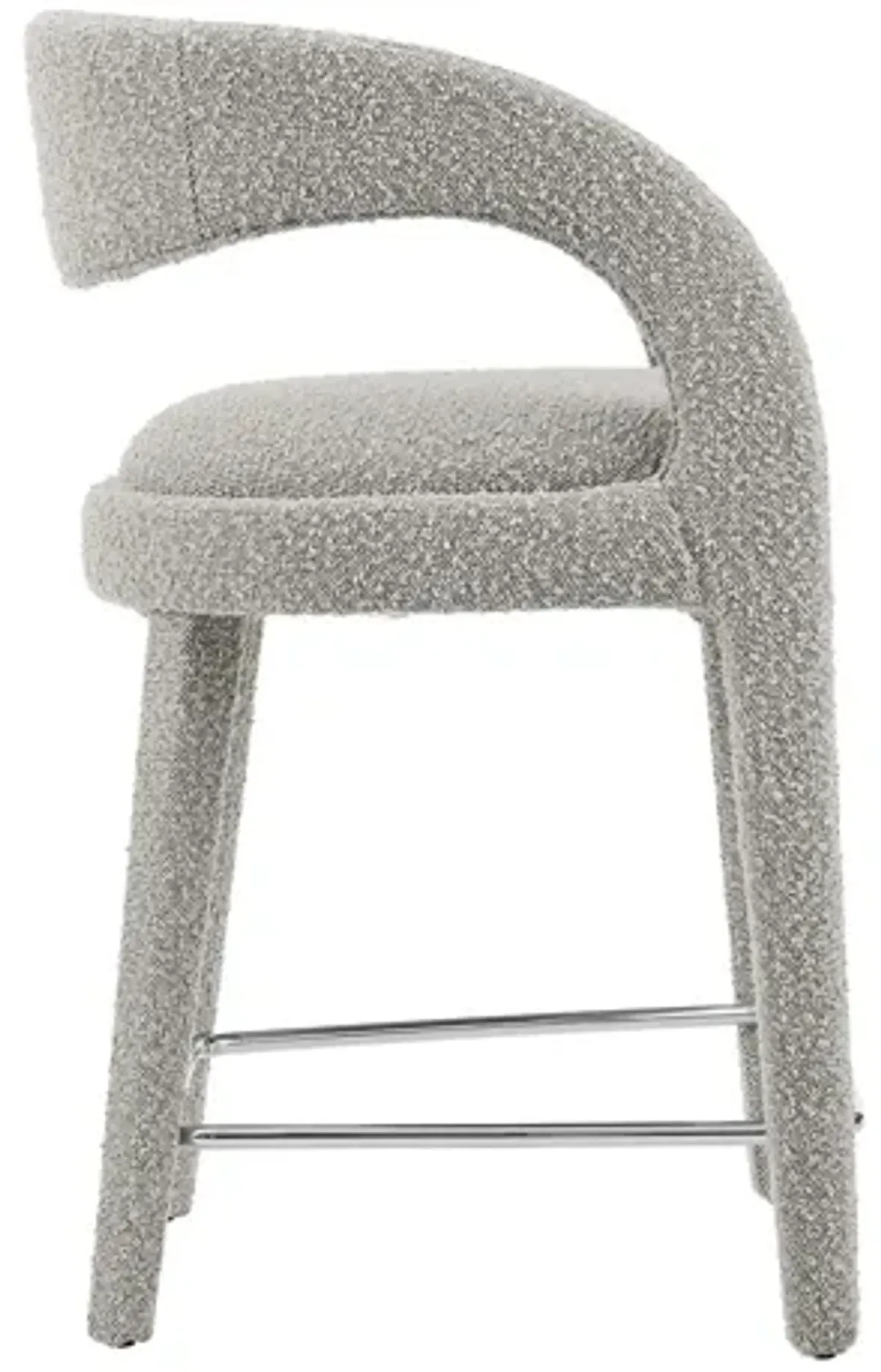 Pinnacle Boucle Upholstered Counter Stool Set of 2