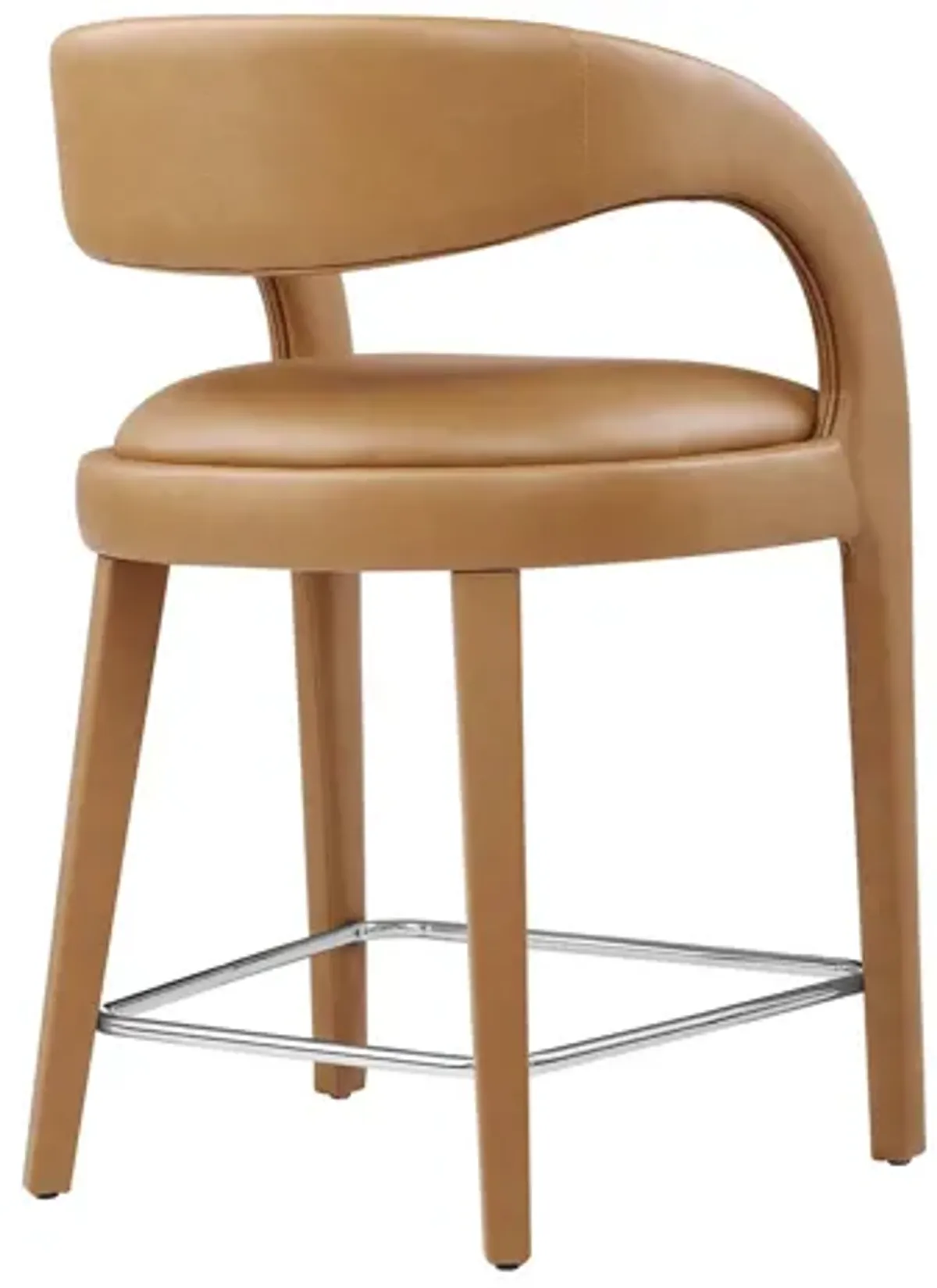 Pinnacle Vegan Leather Counter Stool Set of 2