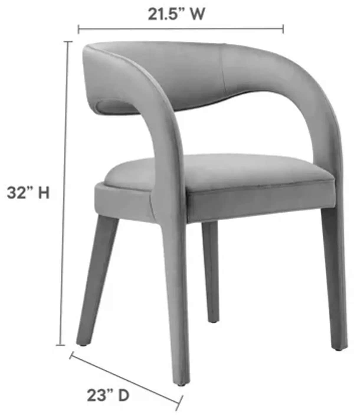 Pinnacle Performance Velvet Dining Chair Set of 2