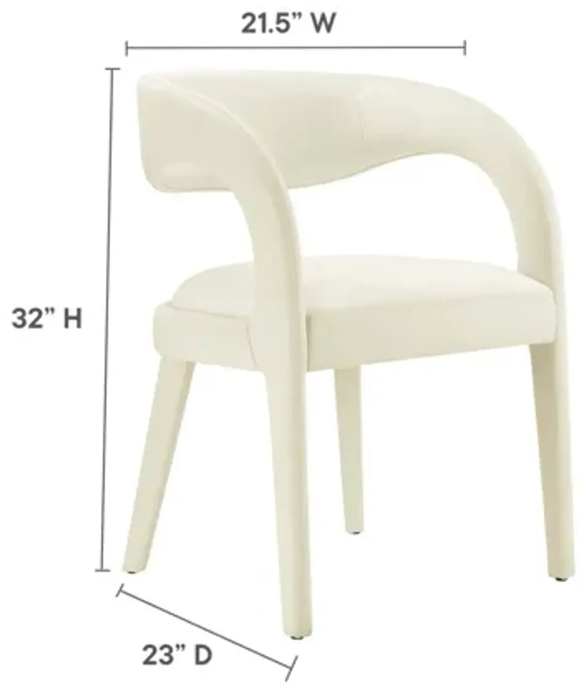 Pinnacle Performance Velvet Dining Chair Set of 2