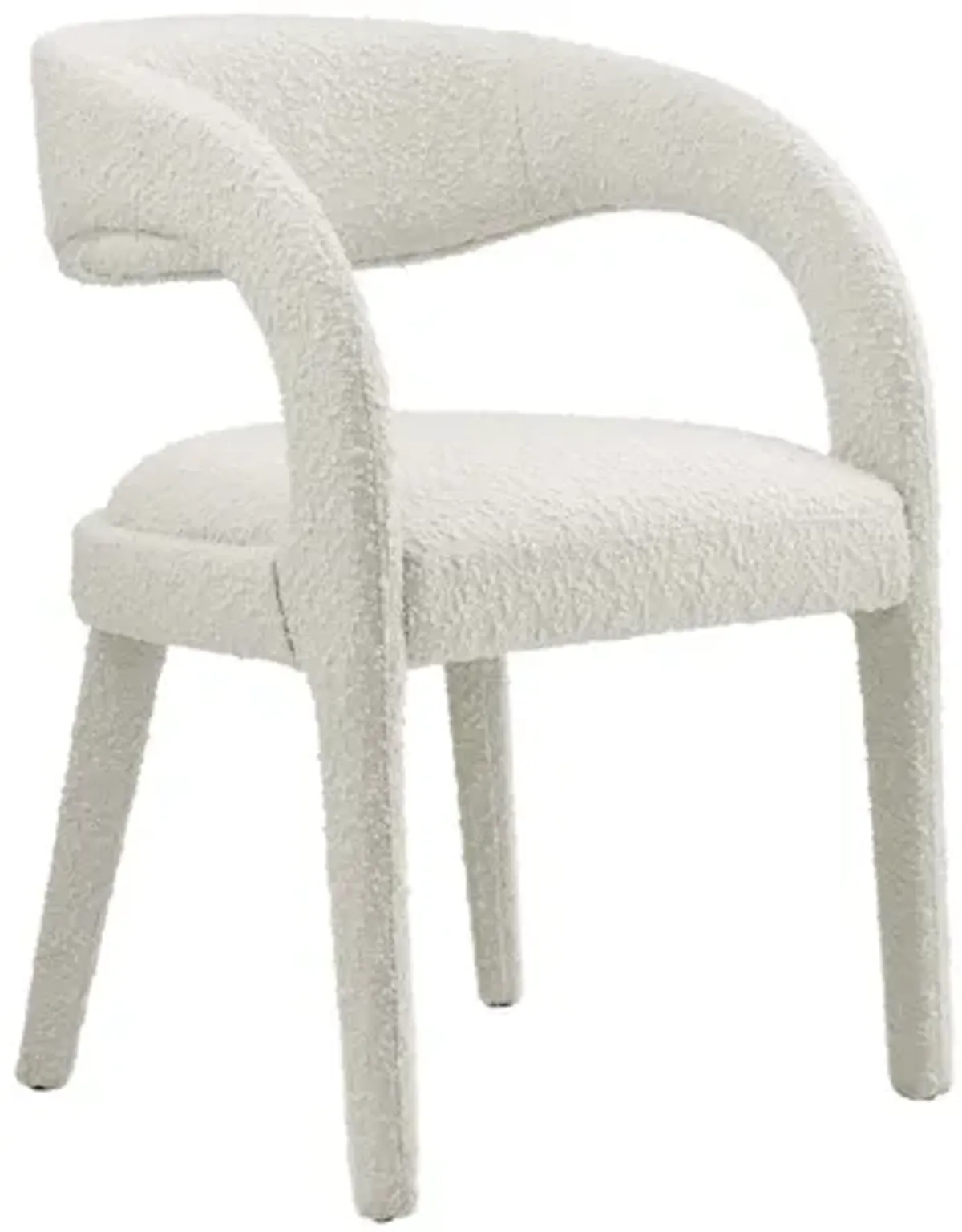 Pinnacle Boucle Upholstered Dining Chair Set of 2