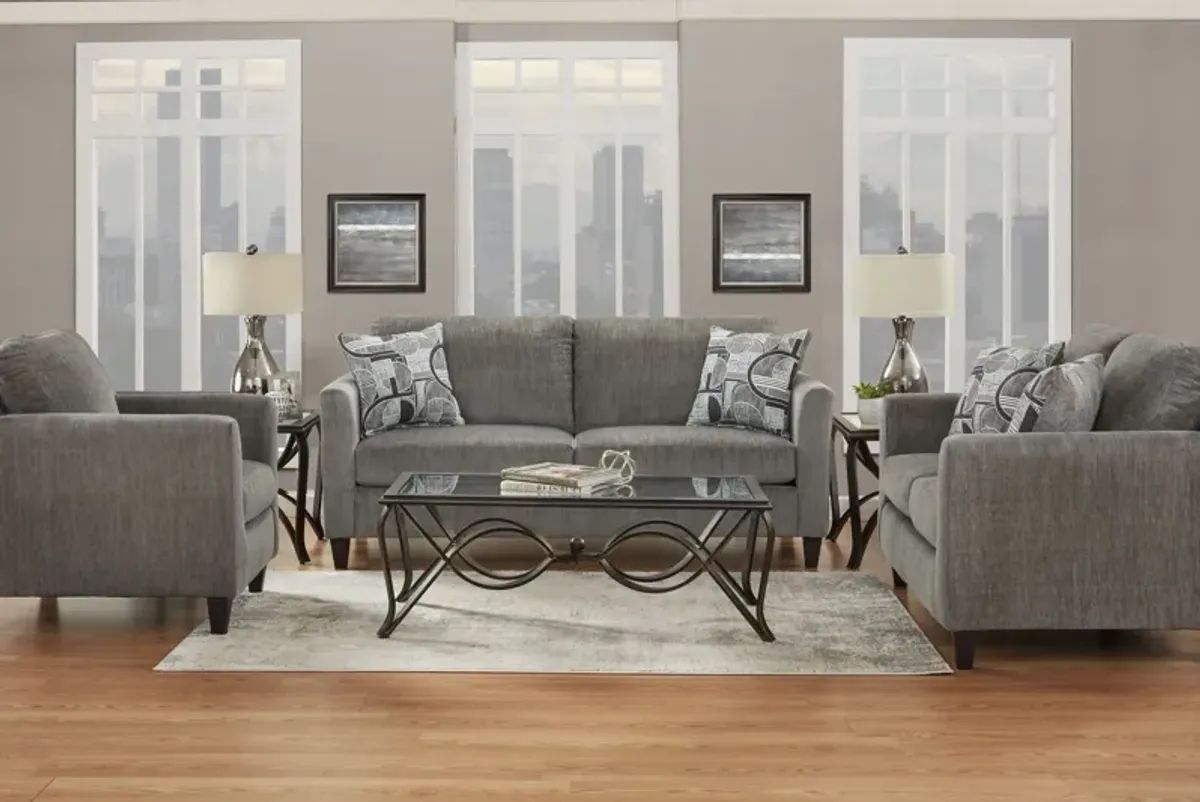 Sims Charcoal Loveseat