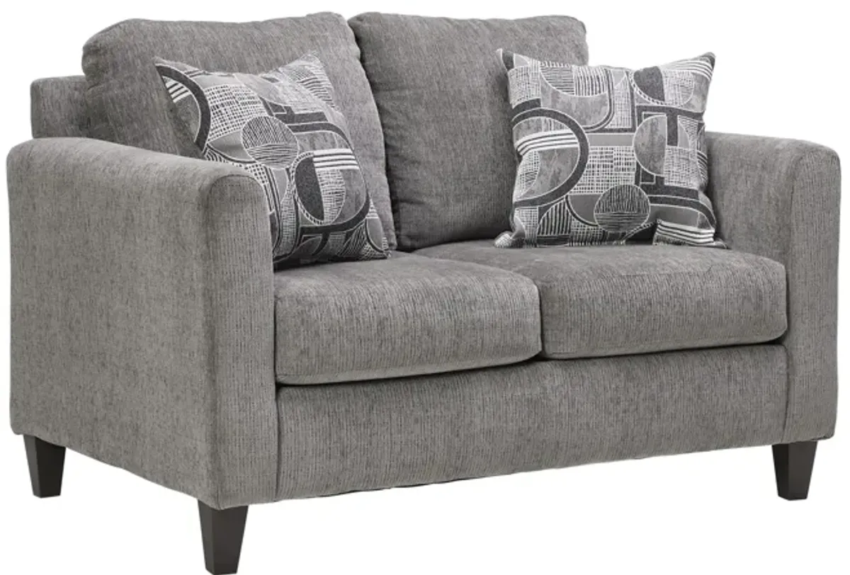 Sims Charcoal Loveseat