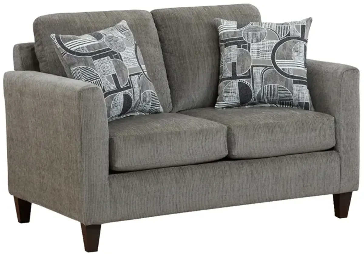 Sims Charcoal Loveseat