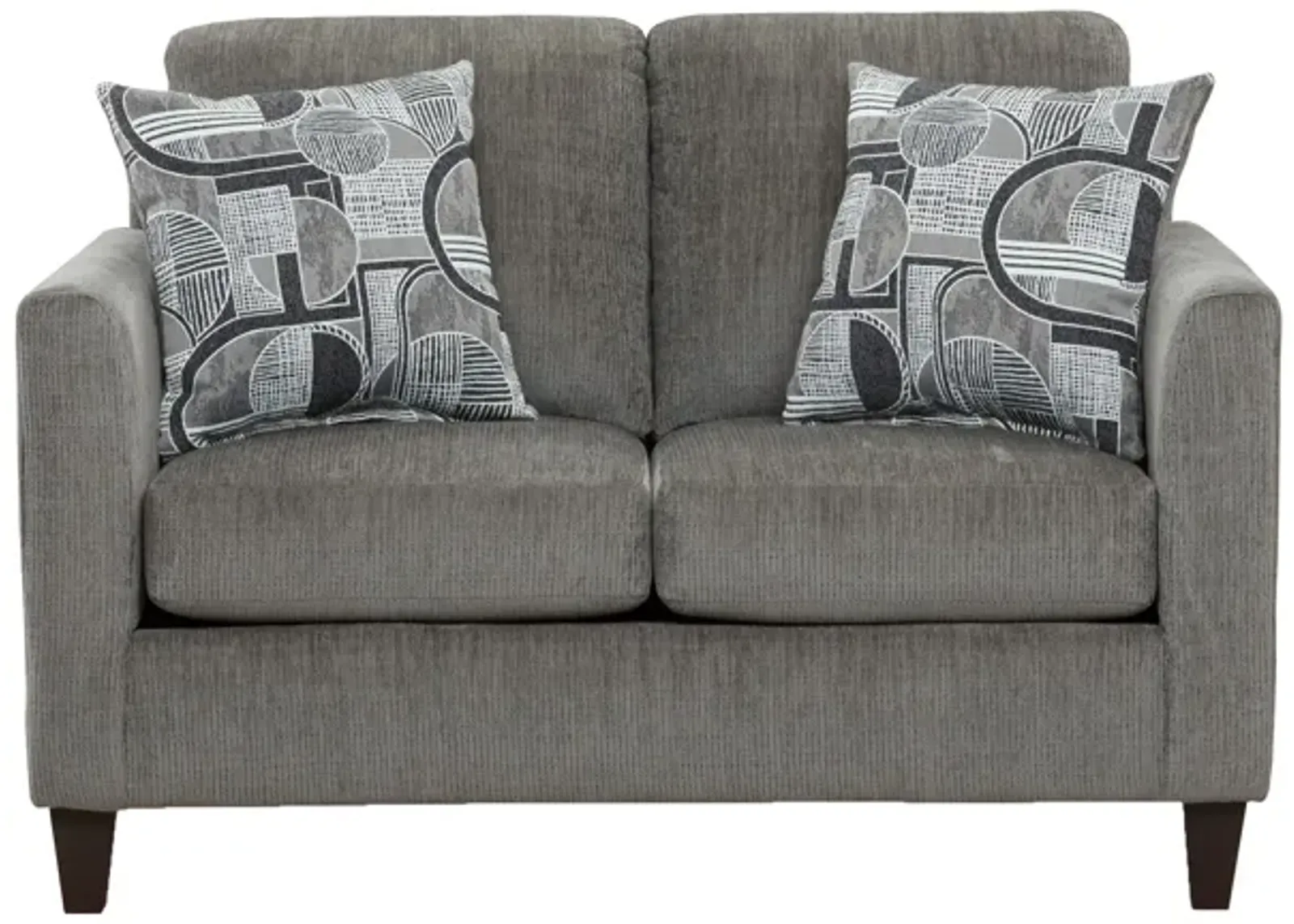 Sims Charcoal Loveseat