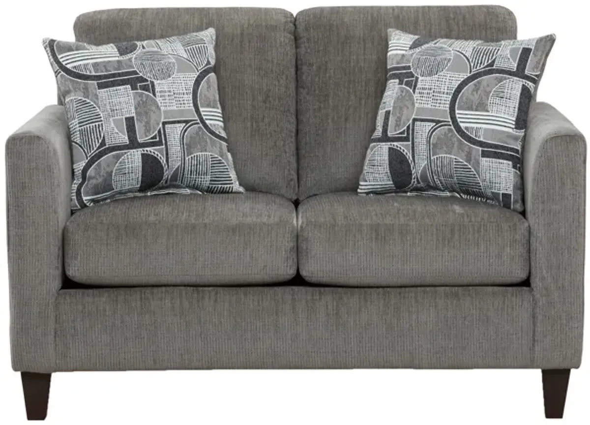 Sims Charcoal Loveseat