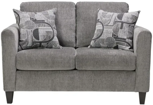 Sims Charcoal Loveseat
