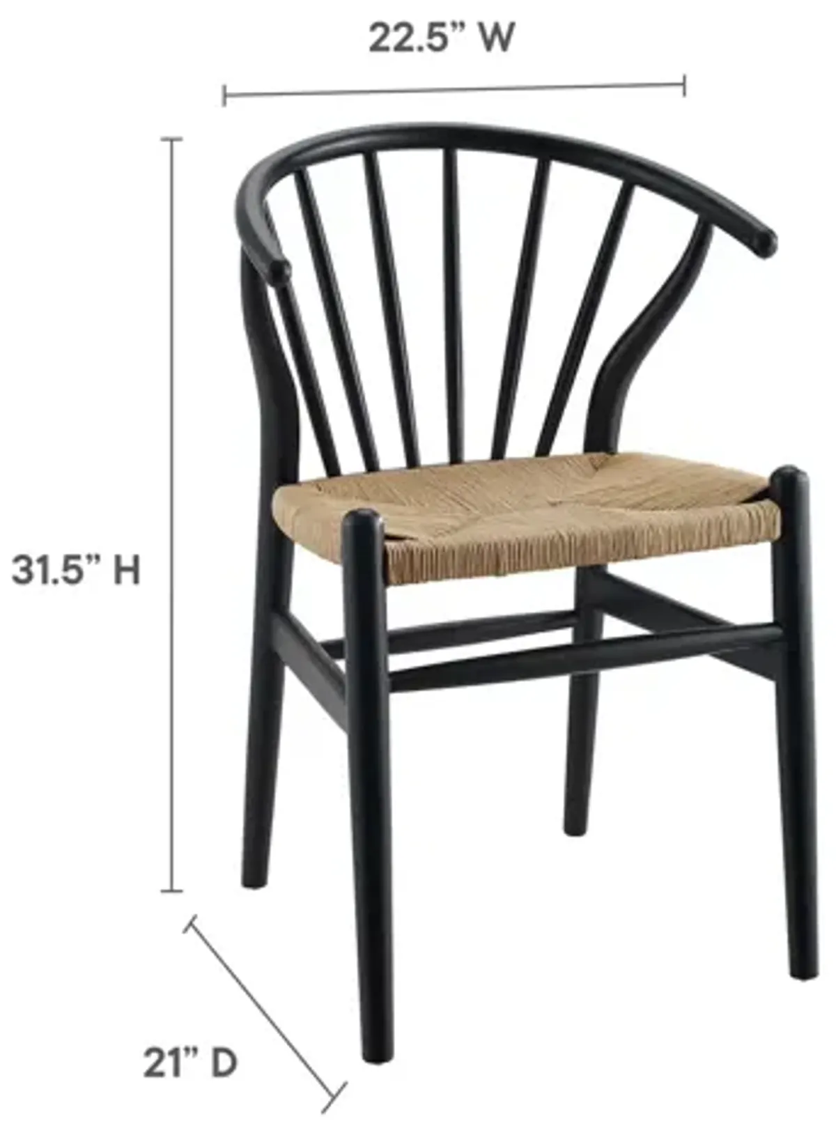 Flourish Spindle Wood Dining Side Chair