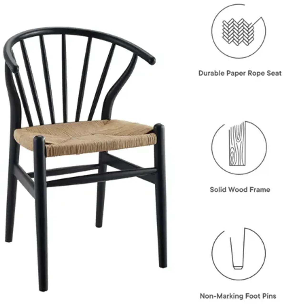 Flourish Spindle Wood Dining Side Chair