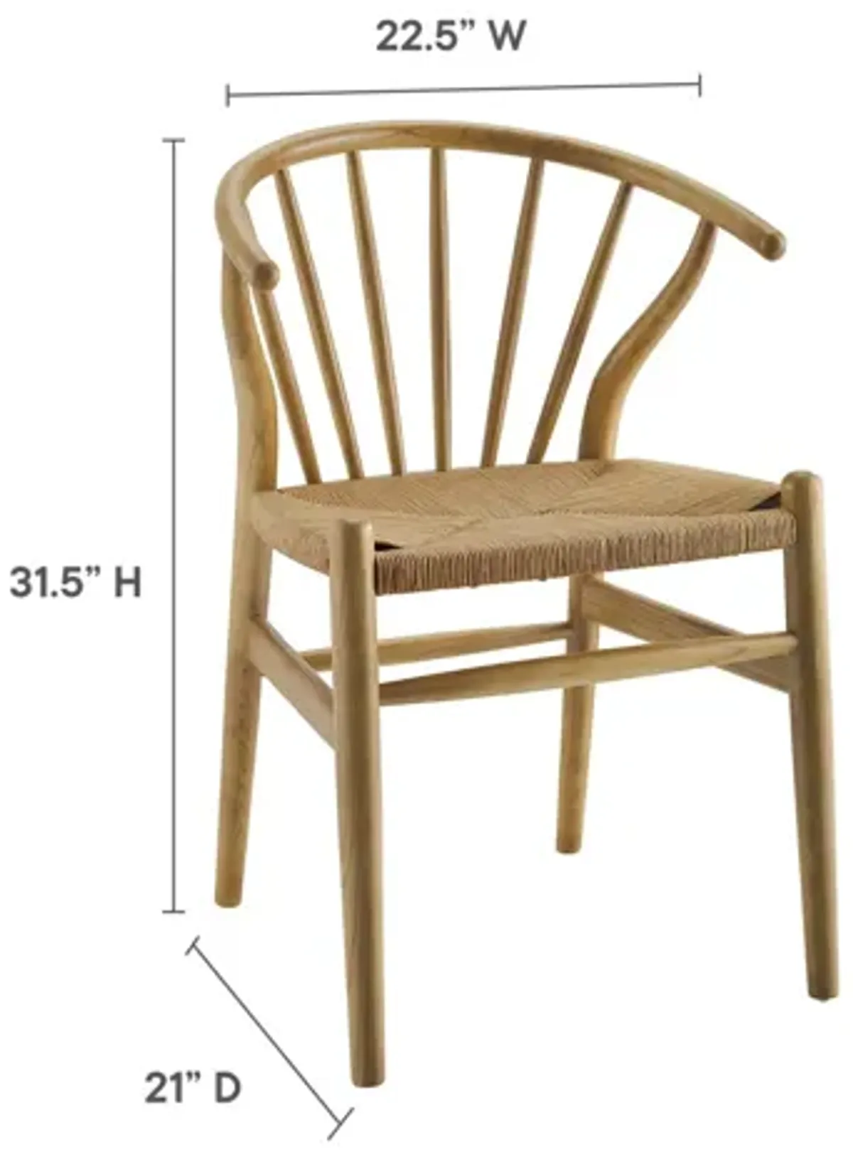 Flourish Spindle Wood Dining Side Chair