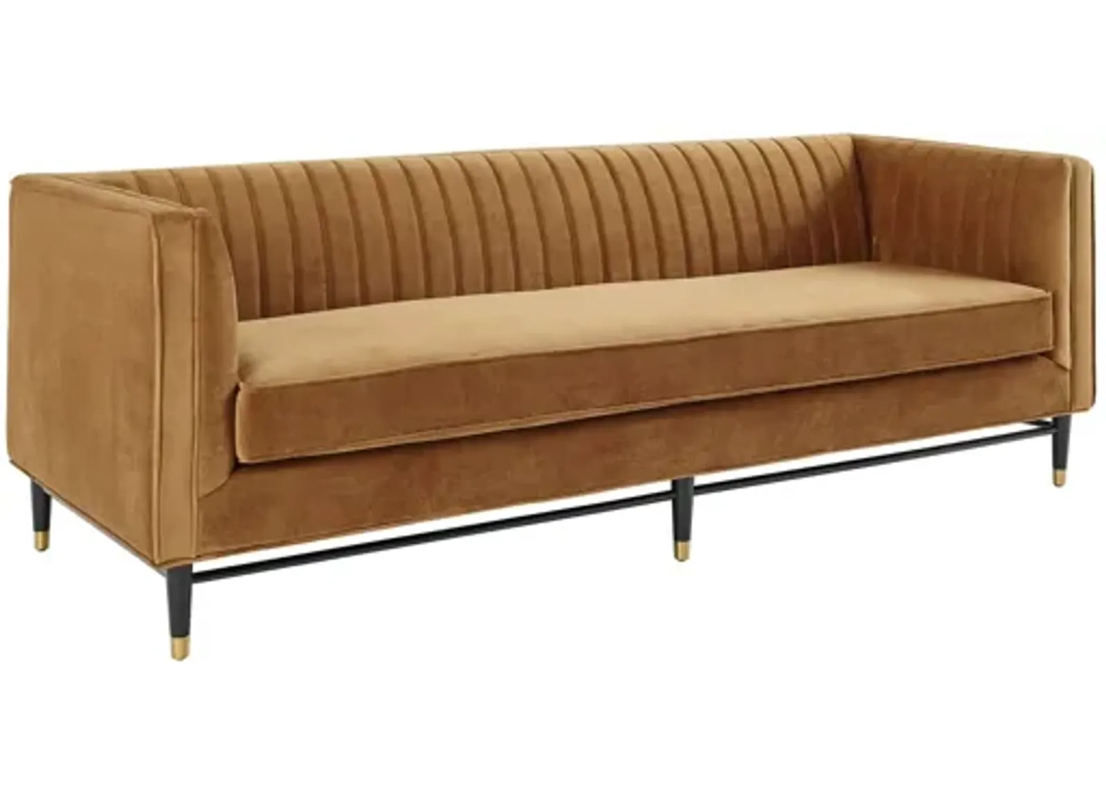 Devote Channel Tufted Performance Velvet Sofa